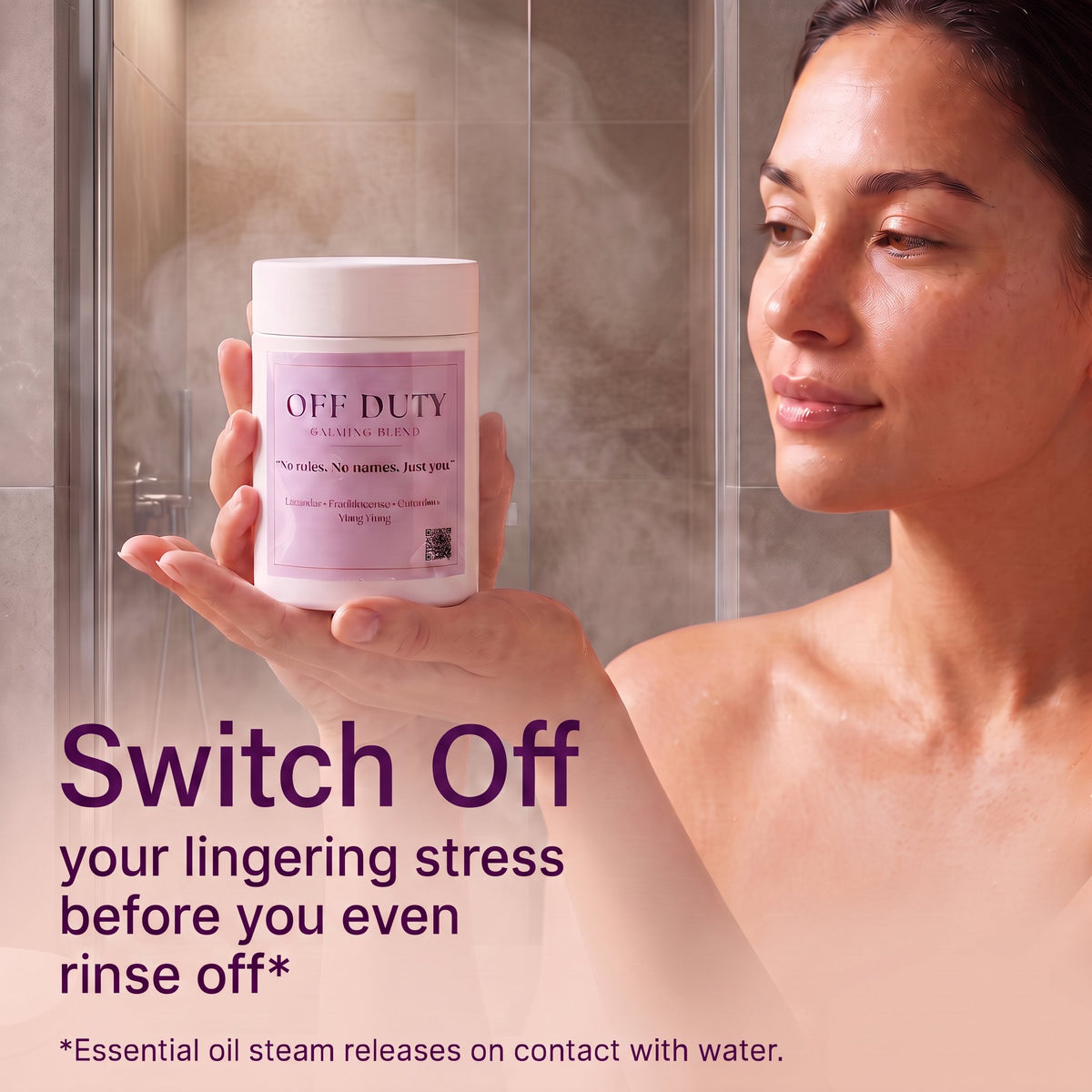 Off Duty - Shower Stone | Calming Shower Steamer